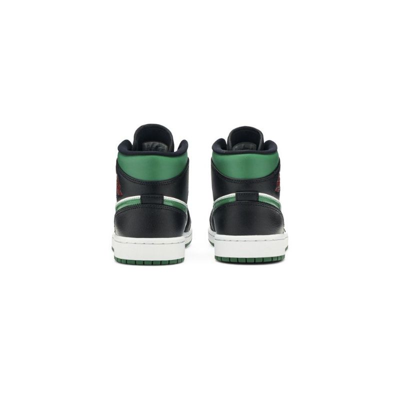 Air Jordan 1 Középzöld Fehér Fekete Piros Férfi Cipők