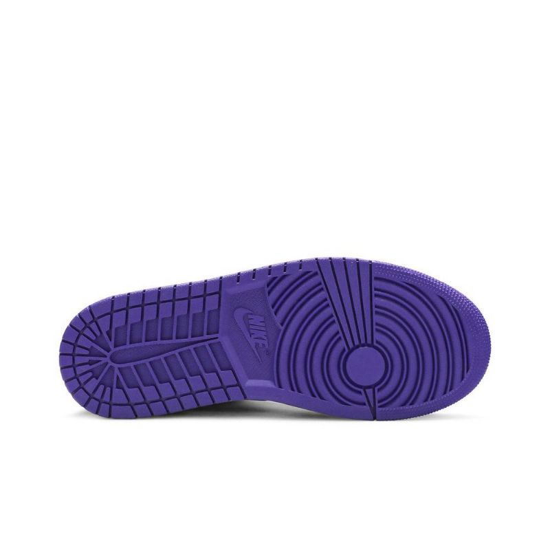Air Jordan 1 Középzöld Fehér Lila Férfi Cipő