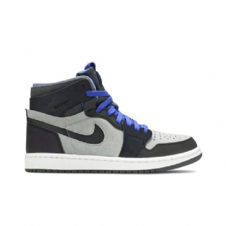 Air Jordan 1 League Of Legends Zoom Comfort Szürke Fekete Kék Fehér Férfi Cipők