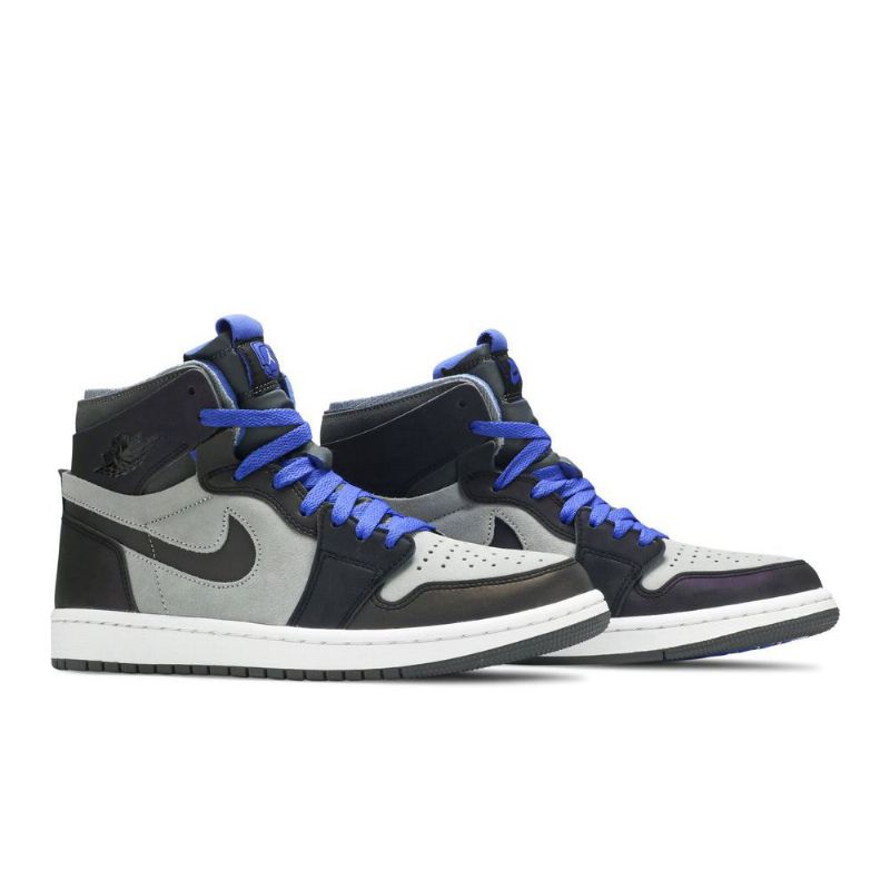 Air Jordan 1 League Of Legends Zoom Comfort Szürke Fekete Kék Fehér Férfi Cipők