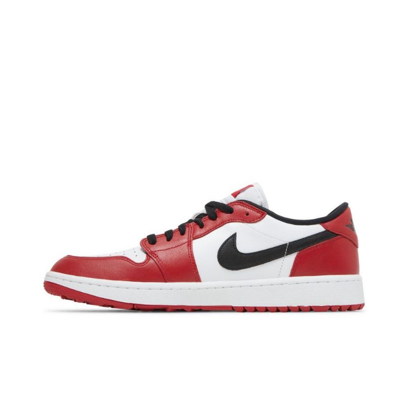 Air Jordan 1 Low Golf Piros Fehér Fekete Férfi Cipők