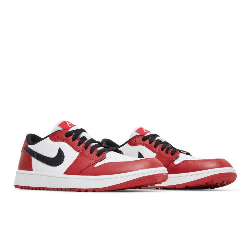 Air Jordan 1 Low Golf Piros Fehér Fekete Férfi Cipők