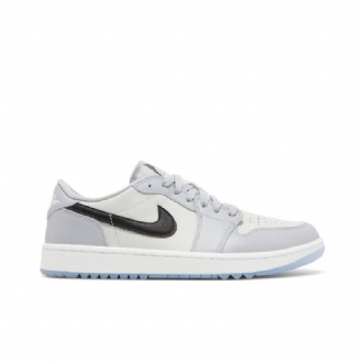 Air Jordan 1 Low Golf Szürke Fehér Fekete Férfi Cipő