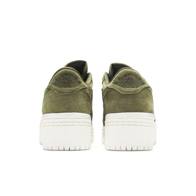 Air Jordan 1 Low Lifted Olive Zöld Fehér Női Cipő