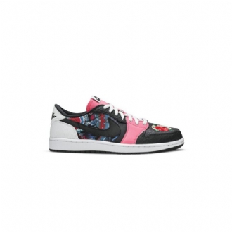 Air Jordan 1 Low Og Fekete Rózsaszín Fehér Többszínű Férfi Cipők