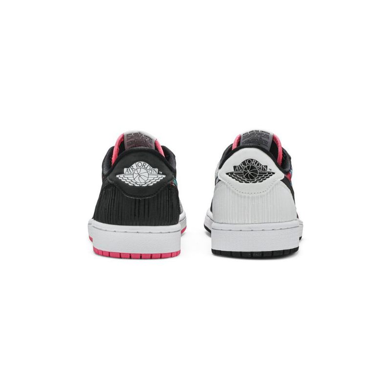 Air Jordan 1 Low Og Fekete Rózsaszín Fehér Többszínű Férfi Cipők