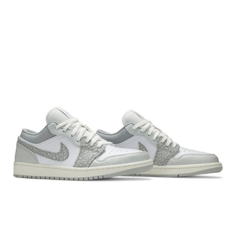 Air Jordan 1 Low Premium Fehér Szürke Férfi Cipő