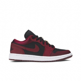 Air Jordan 1 Low Se Bordeaux Fekete-fehér Női Cipő