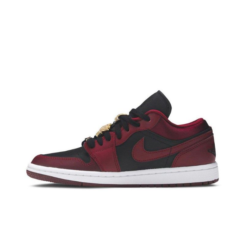 Air Jordan 1 Low Se Bordeaux Fekete-fehér Női Cipő