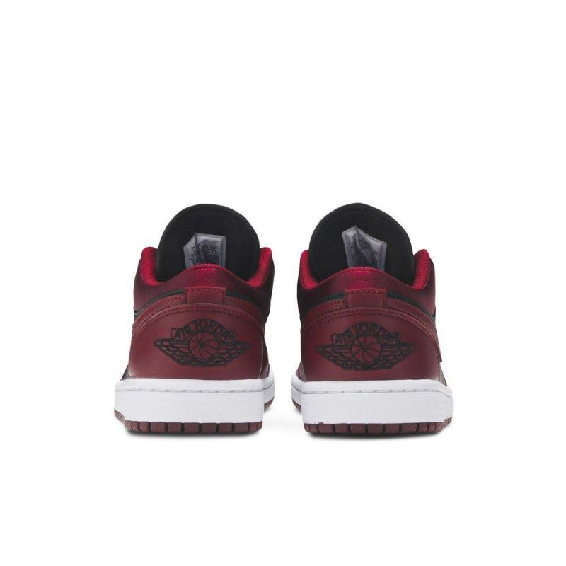 Air Jordan 1 Low Se Bordeaux Fekete-fehér Női Cipő