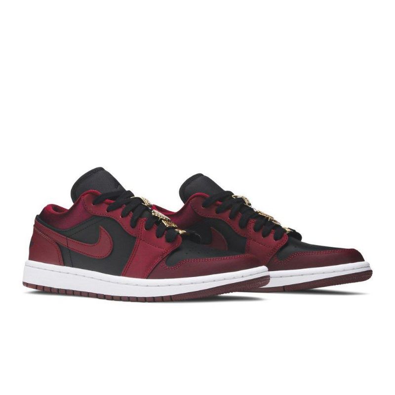 Air Jordan 1 Low Se Bordeaux Fekete-fehér Női Cipő