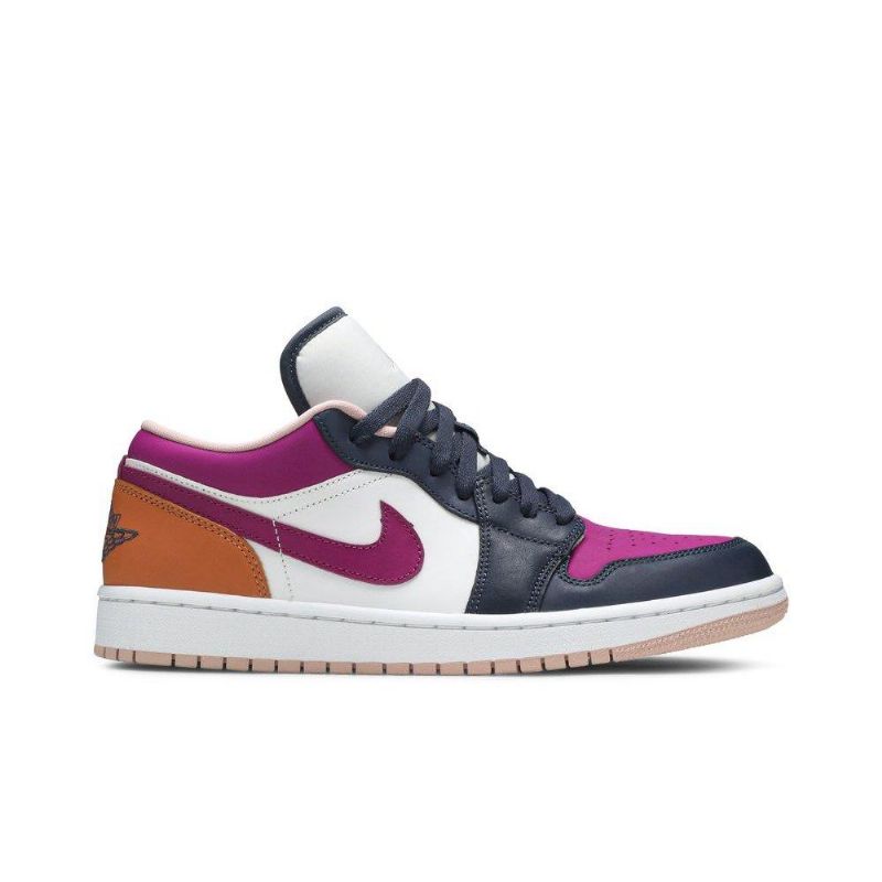 Air Jordan 1 Low Se Fehér Fekete Többszínű Női Cipő
