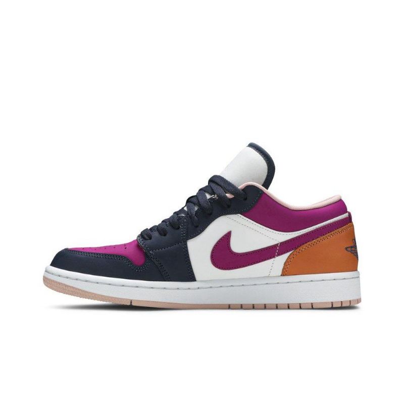 Air Jordan 1 Low Se Fehér Fekete Többszínű Női Cipő