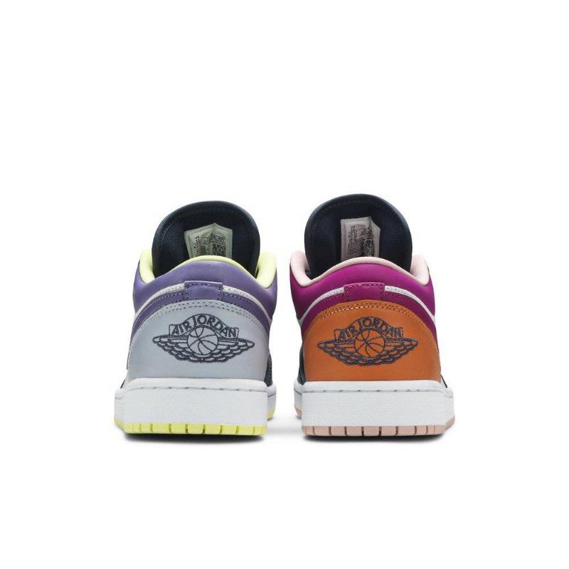 Air Jordan 1 Low Se Fehér Fekete Többszínű Női Cipő