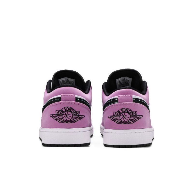Air Jordan 1 Low Se Fehér Lila Fekete Férfi Cipő