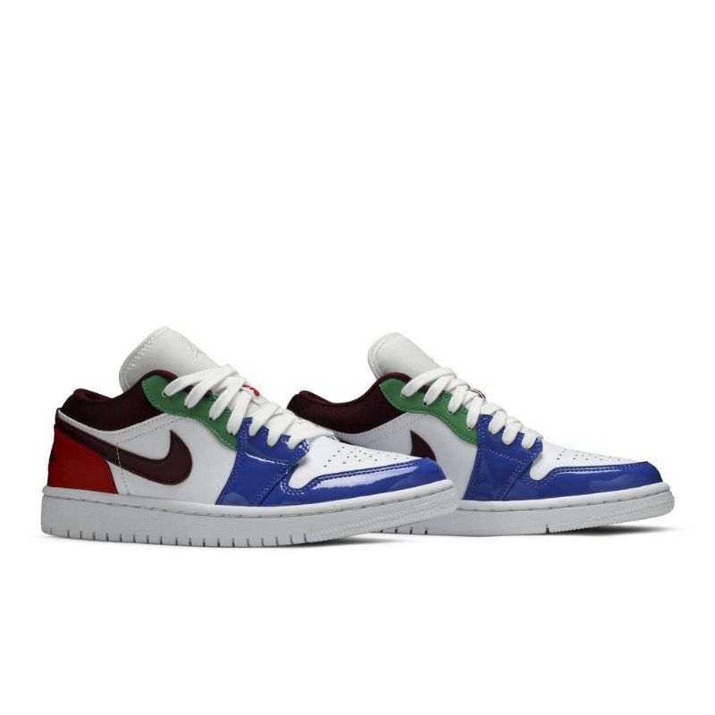 Air Jordan 1 Low Se Fehér Többszínű Női Cipő