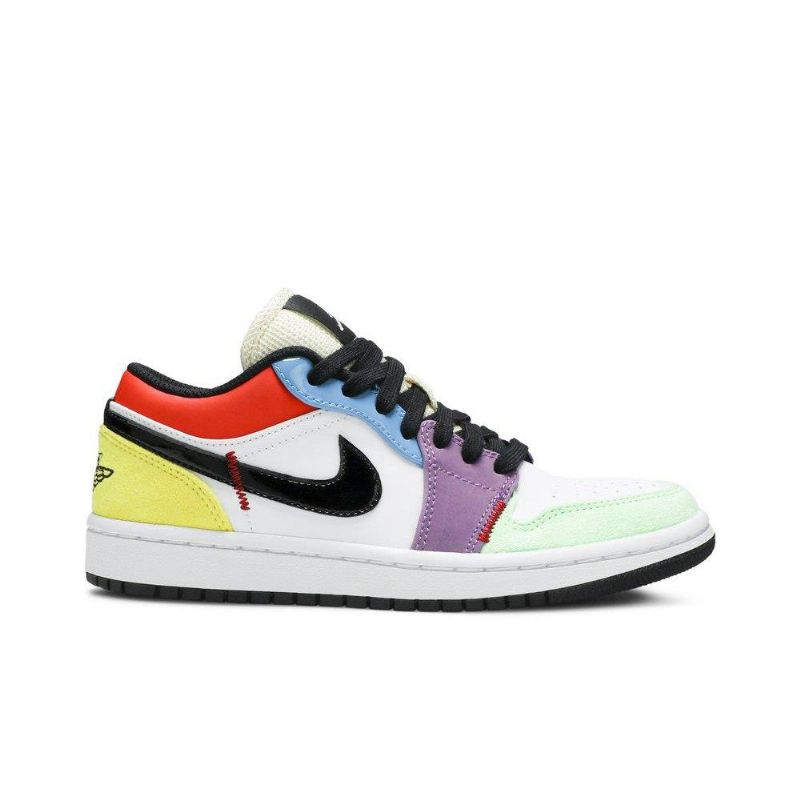 Air Jordan 1 Low Se Fehér Többszínű Női Cipő