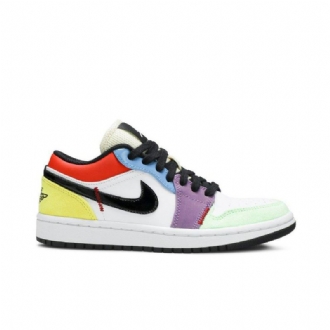 Air Jordan 1 Low Se Fehér Többszínű Női Cipő