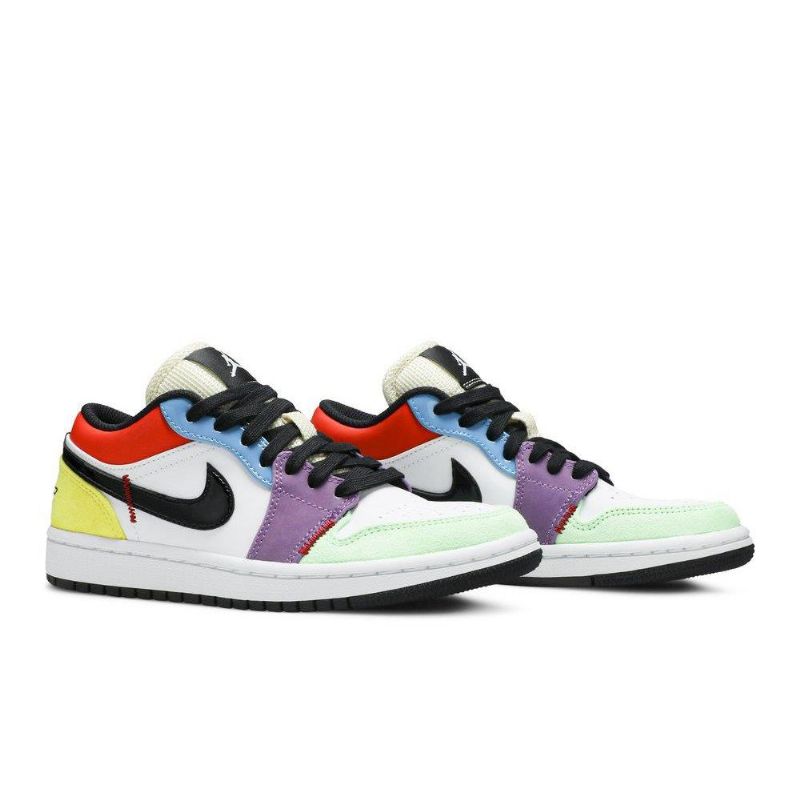 Air Jordan 1 Low Se Fehér Többszínű Női Cipő