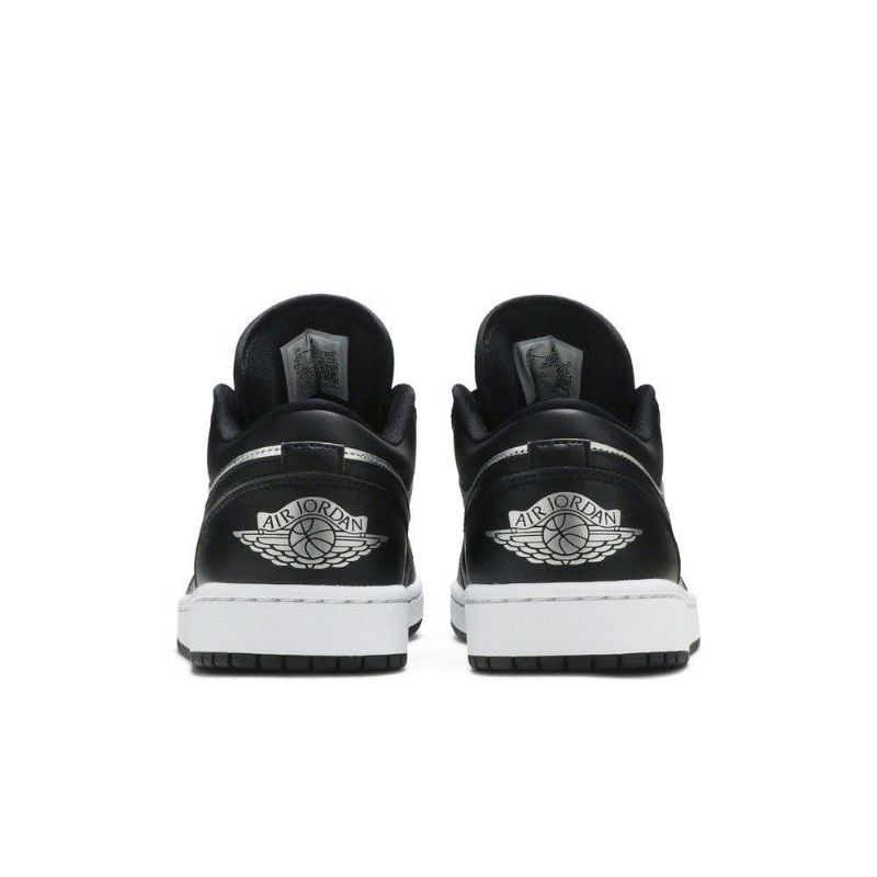 Air Jordan 1 Low Se Fekete Ezüst Fehér Női Cipő
