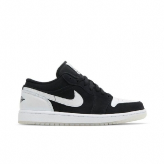 Air Jordan 1 Low Se Fekete Fehér Férfi Cipő