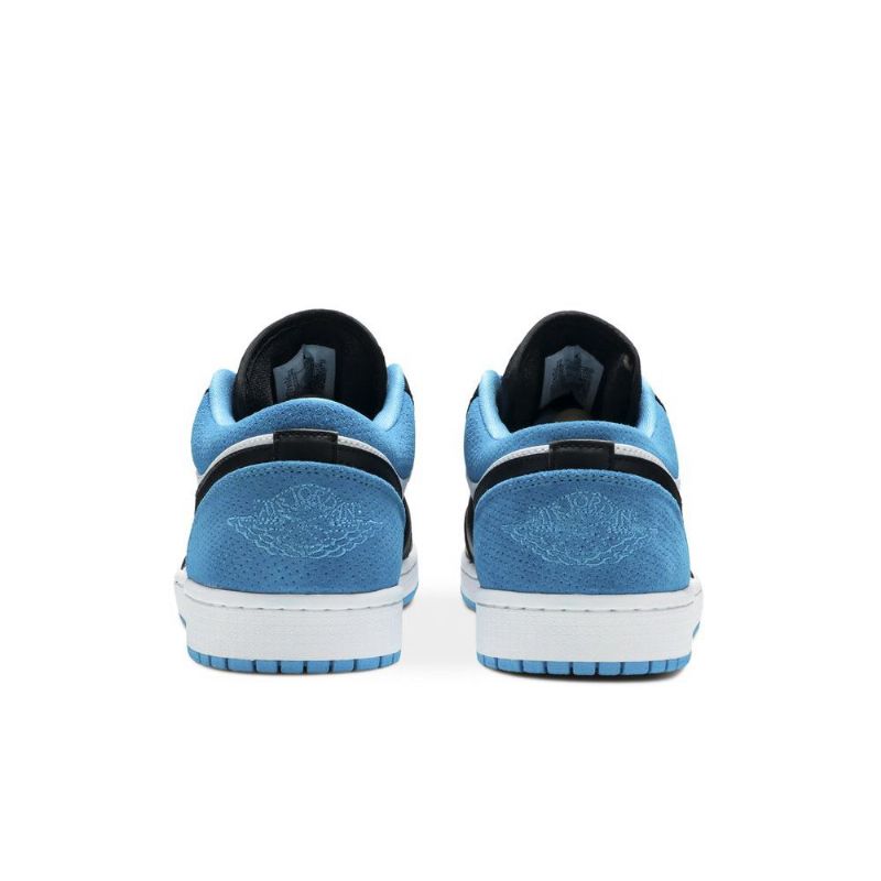 Air Jordan 1 Low Se Fekete Kék Fehér Férfi Cipő