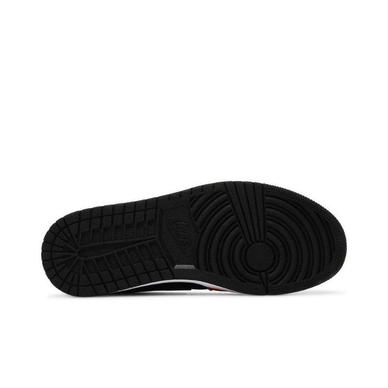 Air Jordan 1 Low Se Fekete Narancssárga Fehér Férfi Cipő