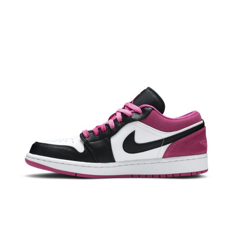 Air Jordan 1 Low Se Rózsaszín Fehér Fekete Férfi Cipő
