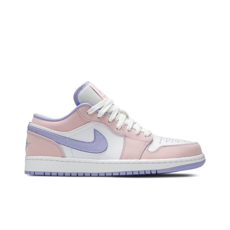 Air Jordan 1 Low Se Rózsaszín Lila Fehér Férfi Cipő