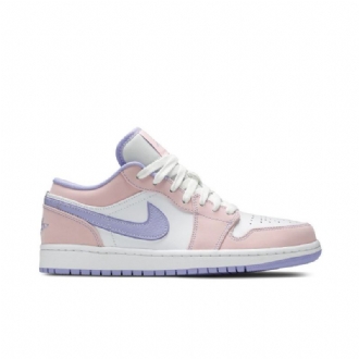 Air Jordan 1 Low Se Rózsaszín Lila Fehér Férfi Cipő