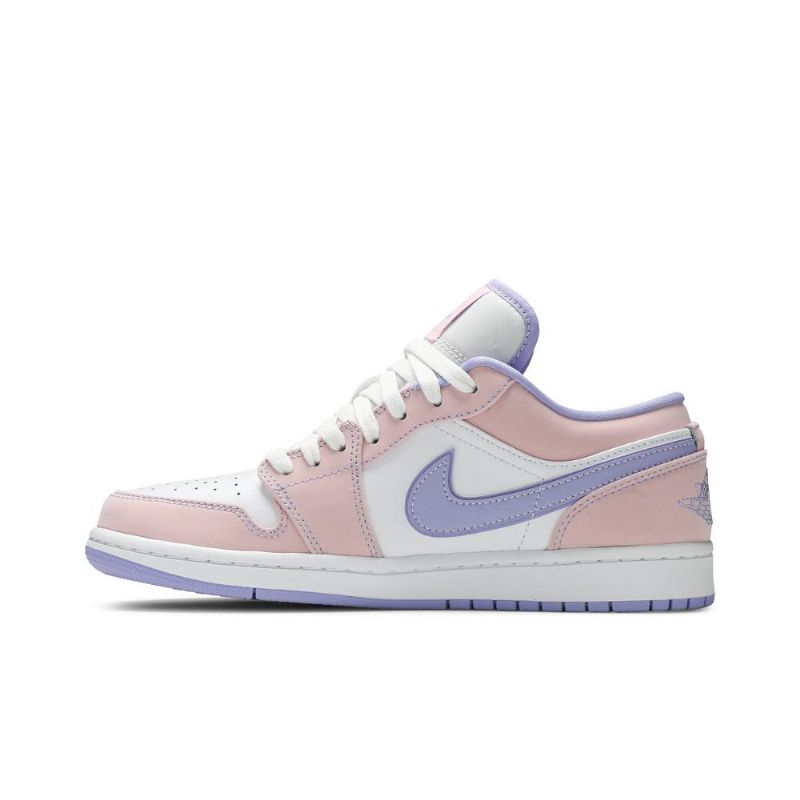 Air Jordan 1 Low Se Rózsaszín Lila Fehér Férfi Cipő