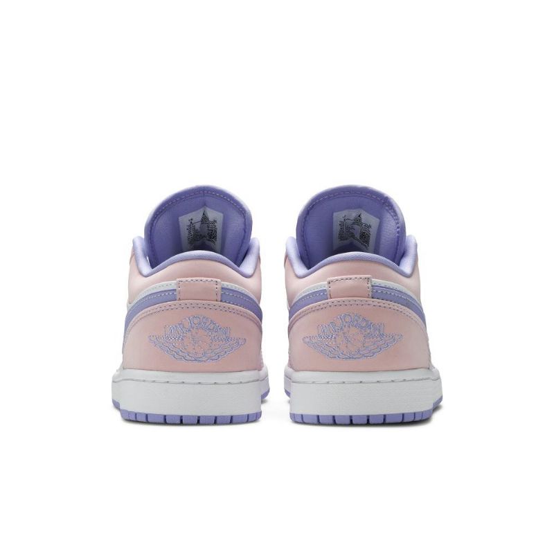 Air Jordan 1 Low Se Rózsaszín Lila Fehér Férfi Cipő