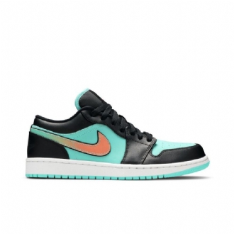 Air Jordan 1 Low Se Türkiz Fekete Rózsaszín Férfi Cipő