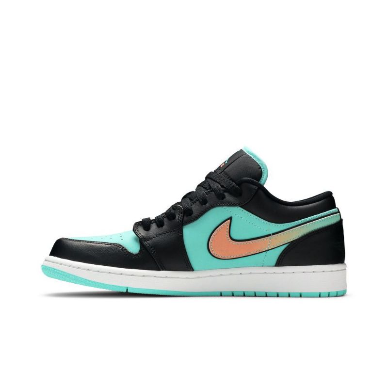 Air Jordan 1 Low Se Türkiz Fekete Rózsaszín Férfi Cipő