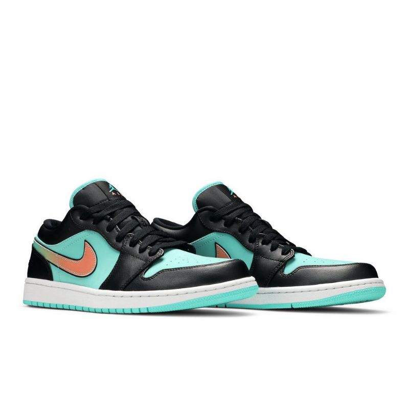 Air Jordan 1 Low Se Türkiz Fekete Rózsaszín Férfi Cipő
