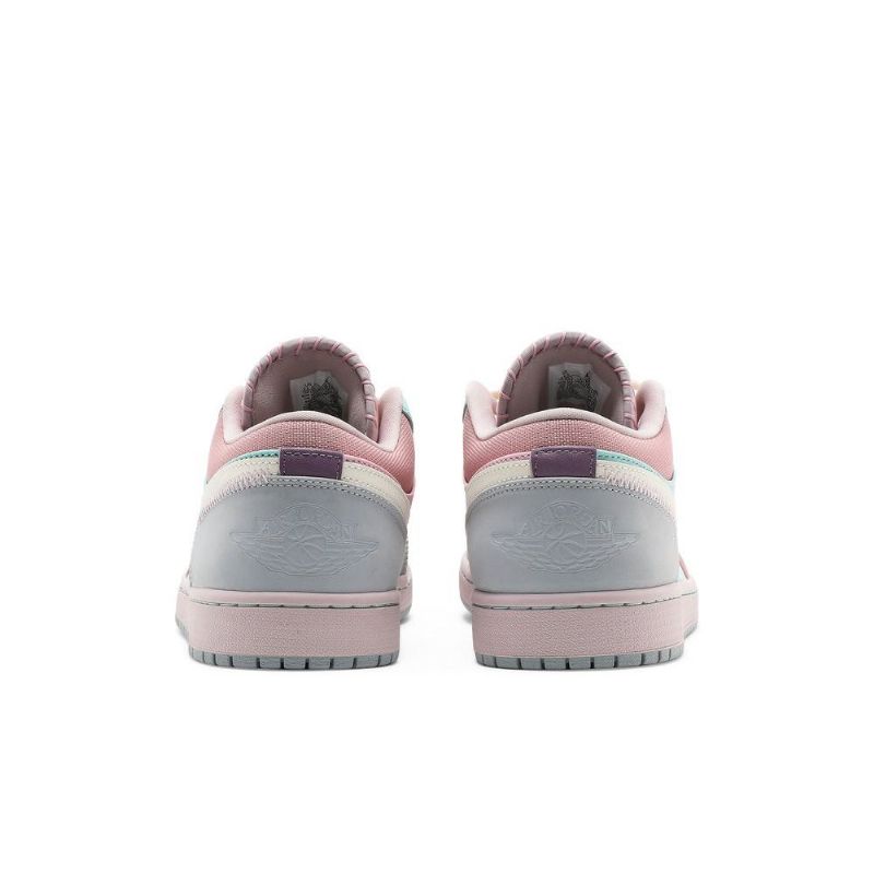 Air Jordan 1 Low Se Türkiz Rózsaszín Lila Bézs Férfi Cipők