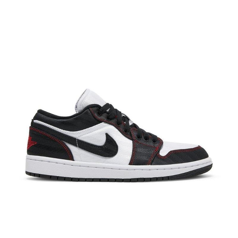 Air Jordan 1 Low Se Utility Fehér Fekete Piros Női Cipő