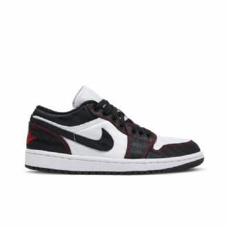 Air Jordan 1 Low Se Utility Fehér Fekete Piros Női Cipő