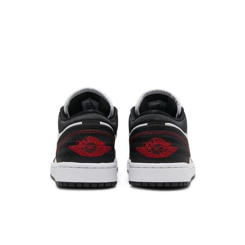 Air Jordan 1 Low Se Utility Fehér Fekete Piros Női Cipő
