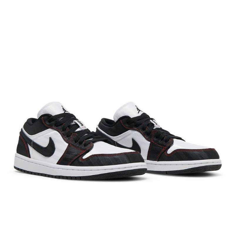 Air Jordan 1 Low Se Utility Fehér Fekete Piros Női Cipő