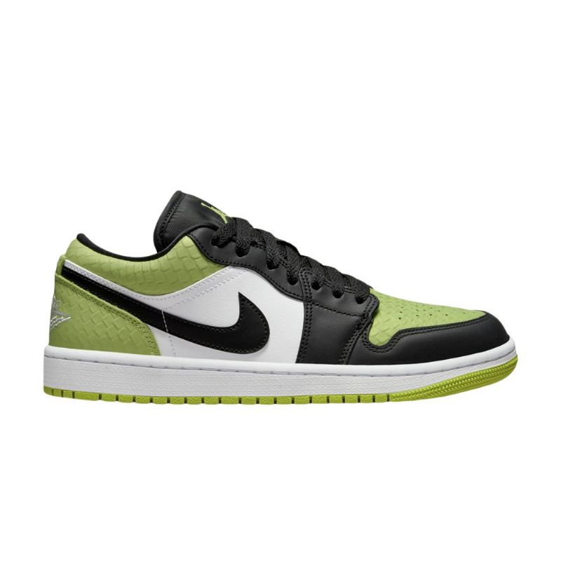 Air Jordan 1 Low Se Zöld Fekete Fehér Női Cipő