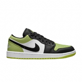 Air Jordan 1 Low Se Zöld Fekete Fehér Női Cipő