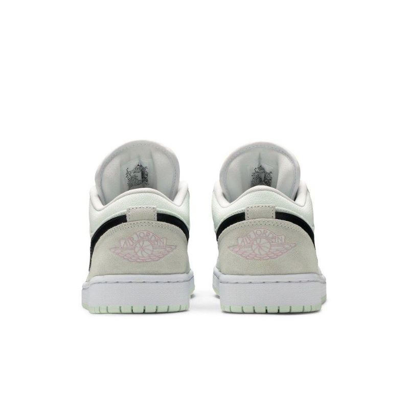 Air Jordan 1 Low Se Zöld Fekete Rózsaszín Női Cipő