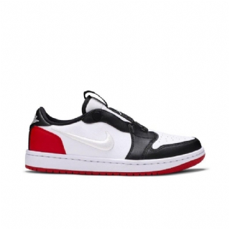 Air Jordan 1 Low Slip Fekete Fehér Piros Női Cipő
