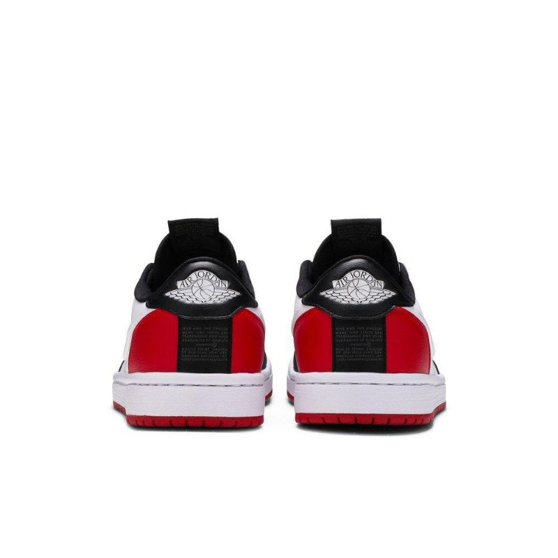 Air Jordan 1 Low Slip Fekete Fehér Piros Női Cipő