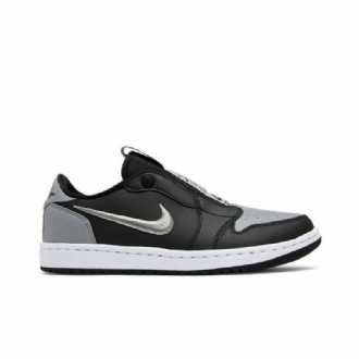Air Jordan 1 Low Slip Fekete Szürke Fehér Női Cipő