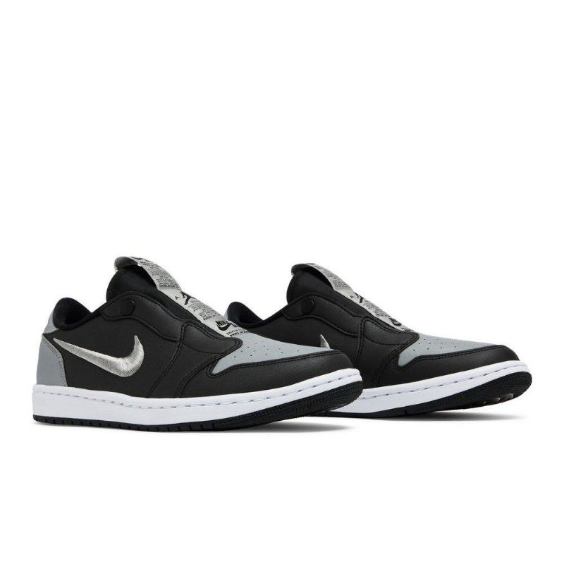Air Jordan 1 Low Slip Fekete Szürke Fehér Női Cipő