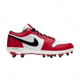 Air Jordan 1 Low Td Cleat Fehér Piros Fekete Férfi Cipő
