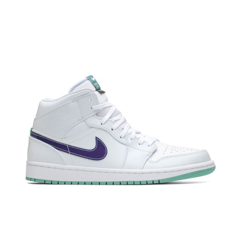 Air Jordan 1 Luka Doncic Mid Se Fehér Kék Zöld Férfi Cipő
