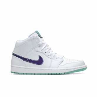 Air Jordan 1 Luka Doncic Mid Se Fehér Kék Zöld Férfi Cipő